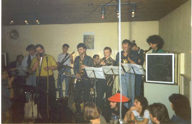 der erste Auftritt von Downbeat am 15. M&auml;rz 1991 in Der Insel in Coburg
